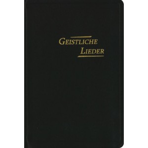 Geistliche Lieder - Leder schwarz Goldschnitt